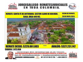 Estudio Casa en venta en Antioquia, Santa Fe De Antioquia, Antioquia