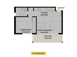 Appartement 1 chambre à vendre à Rosario, Santa Fe, Rosario, Santa Fe