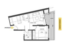Condominium 1 chambre à vendre à Rosario, Santa Fe, Rosario, Santa Fe