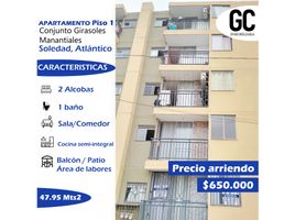 2 Habitación Apartamento en alquiler en Soledad, Atlantico, Soledad