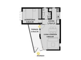 1 Habitación Apartamento en venta en Rosario, Santa Fe, Rosario