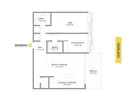 2 Habitación Apartamento en venta en Santa Fe, Rosario, Santa Fe