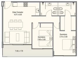 2 Habitación Apartamento en venta en Tigre, Buenos Aires, Tigre