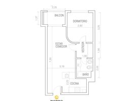 Condominium 1 chambre à vendre à Rosario, Santa Fe, Rosario, Santa Fe