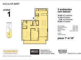 2 Schlafzimmer Wohnung zu verkaufen in Federal Capital, Buenos Aires, Federal Capital