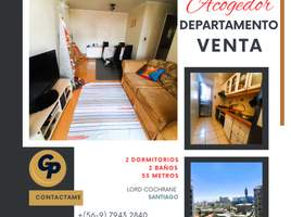 2 Habitación Apartamento en venta en Chile, Santiago, Santiago, Santiago, Chile