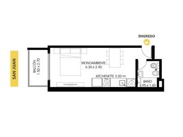 Estudio Apartamento en venta en Rosario, Santa Fe, Rosario