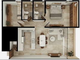 1 Habitación Apartamento en venta en Conkal, Yucatán, Conkal