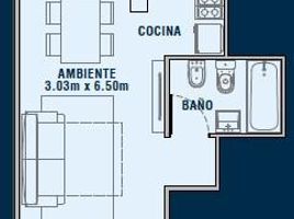 Studio Apartment for sale in Federal Capital, Buenos Aires, Federal Capital