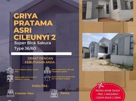 Maison 2 chambre à vendre à Cileunyi, West Jawa, Cileunyi