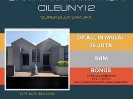 2 Schlafzimmer Haus zu verkaufen in Cileunyi, West Jawa, Cileunyi