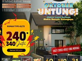 2 Kamar Rumah for sale in Buduran, Sidoarjo, Buduran