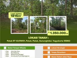  Tanah for sale in Gunung Kidul, Yogyakarta, Tepus, Gunung Kidul