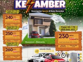 2 Kamar Rumah for sale in Buduran, Sidoarjo, Buduran