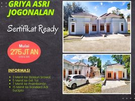 2 Bedroom House for sale in Prambanan, Klaten, Prambanan