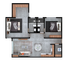 2 Habitación Departamento en venta en Campeche, Carmen, Campeche