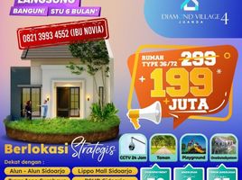 2 Kamar Rumah for sale in Buduran, Sidoarjo, Buduran