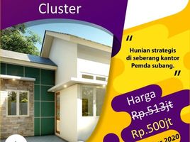 2 Kamar Rumah for sale in Subang, West Jawa, Pamanukan, Subang