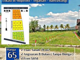  Land for sale in Banyuwangi, East Jawa, Gambiran, Banyuwangi