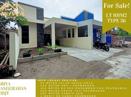 2 Bedroom House for sale in Prambanan, Klaten, Prambanan