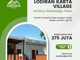 2 Bedroom House for sale in Manisrenggo, Klaten, Manisrenggo