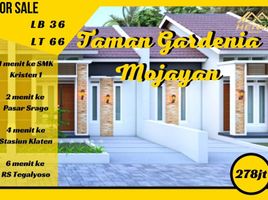 2 Kamar Rumah for sale in Klaten Tengah, Klaten, Klaten Tengah