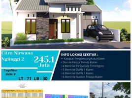 2 Kamar Rumah for sale in Klaten Selatan, Klaten, Klaten Selatan