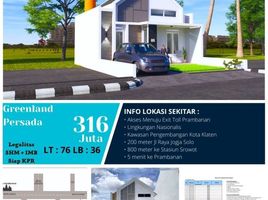 2 Kamar Rumah for sale in Jagonalan, Klaten, Jagonalan