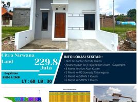 2 Kamar Rumah for sale in Klaten Selatan, Klaten, Klaten Selatan