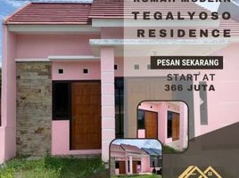 2 Kamar Rumah for sale in Klaten Selatan, Klaten, Klaten Selatan