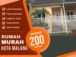 2 Kamar Rumah for sale in Kidung Kandang, Malang Regency, Kidung Kandang