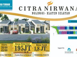 2 Kamar Rumah for sale in Klaten Selatan, Klaten, Klaten Selatan