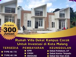 2 Kamar Rumah for sale in Kidung Kandang, Malang Regency, Kidung Kandang