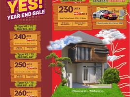 2 Kamar Rumah for sale in Buduran, Sidoarjo, Buduran