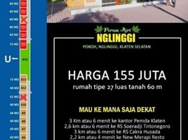 2 Kamar Rumah for sale in Klaten Selatan, Klaten, Klaten Selatan