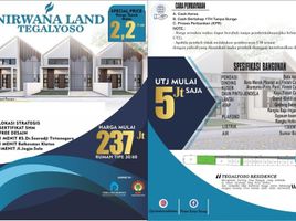 2 Kamar Rumah for sale in Klaten Selatan, Klaten, Klaten Selatan