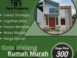 2 Kamar Rumah for sale in Kidung Kandang, Malang Regency, Kidung Kandang