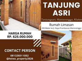 2 Bedroom House for sale in Klaten, Jawa Tengah, Manisrenggo, Klaten