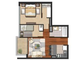 2 Habitación Departamento en venta en Santiago, Puente Alto, Cordillera, Santiago