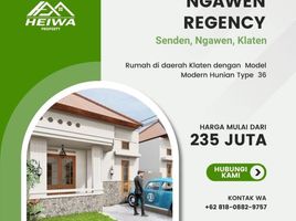 2 Kamar Rumah for sale in Ngapen, Klaten, Ngapen