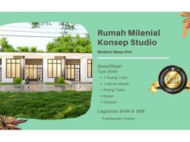 1 Bedroom House for sale in Jawa Tengah, Prambanan, Klaten, Jawa Tengah