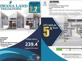 2 Kamar Rumah for sale in Klaten Selatan, Klaten, Klaten Selatan