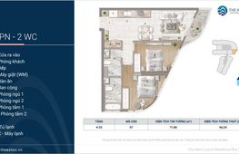 Продаётся квартира, 2 спальни, 60 м², Vạn Thạnh