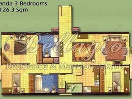 3 Kamar Apartemen for sale in Medistra Hospital, Mampang Prapatan, Tanah Abang