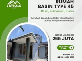 2 Bedroom House for sale in Jagonalan, Klaten, Jagonalan