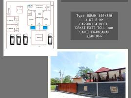 Maison 4 chambre à vendre à Prambanan, Jawa Tengah, Prambanan, Klaten