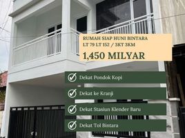 3 Habitación Casa en venta en Duren Sawit, Jakarta, Duren Sawit, Jakarta Timur, Jakarta