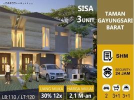 3 Kamar Rumah for sale in Gayungan, Surabaya, Gayungan