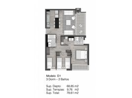 3 Habitación Apartamento en venta en Cordillera, Santiago, Puente Alto, Cordillera