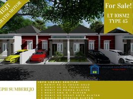 2 Kamar Rumah for sale in Klaten Selatan, Klaten, Klaten Selatan